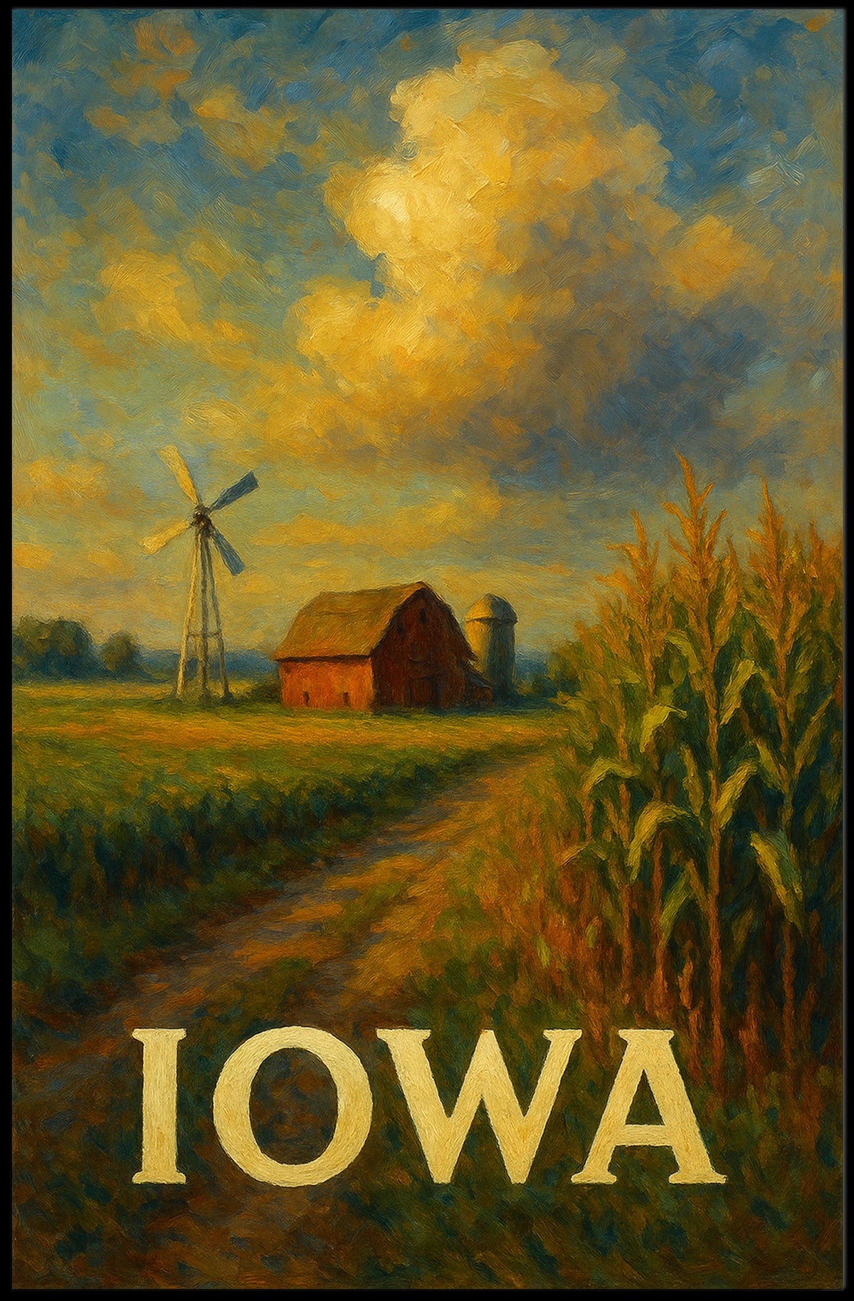 Iowa Landscape Poster