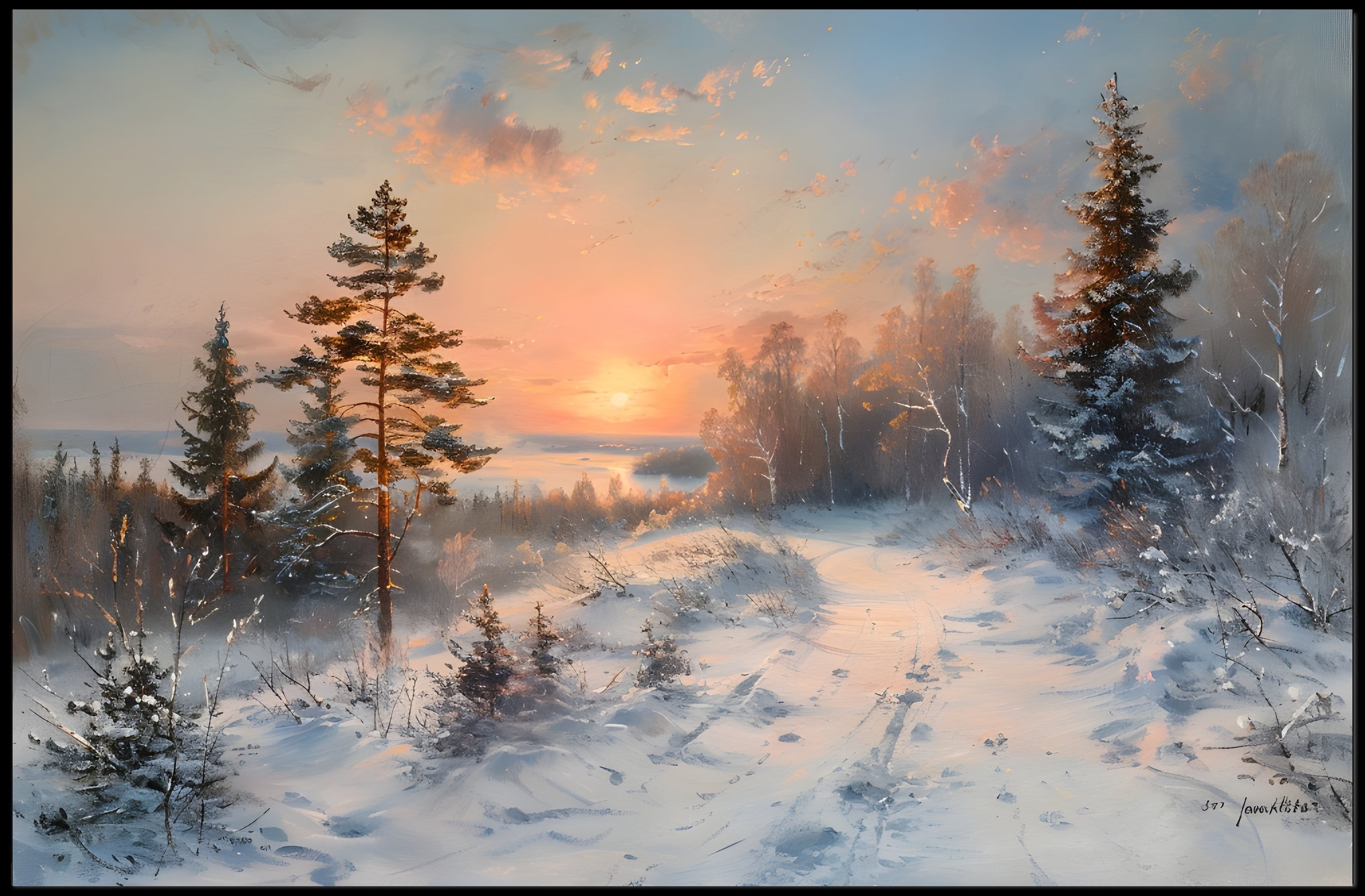 Winter Sunrise Poster