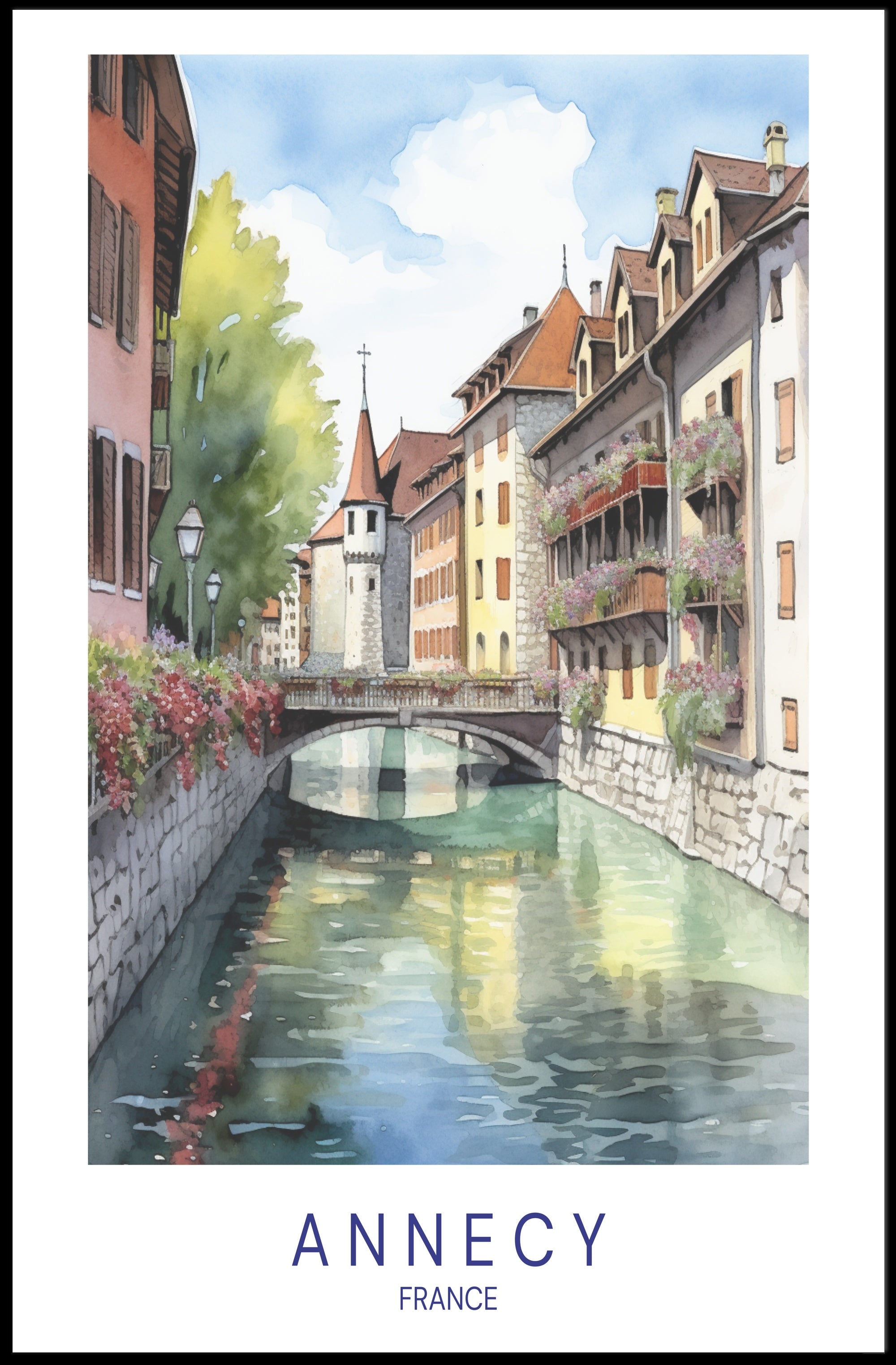 Annecy, France Poster PosterGoat