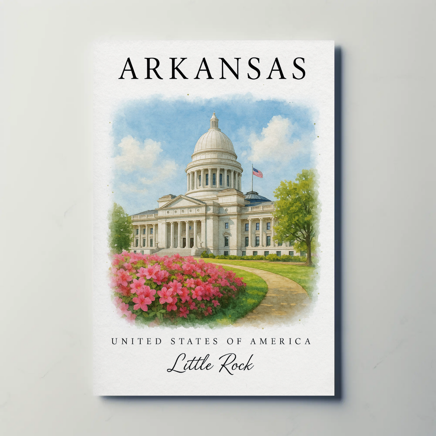 Arkansas, Little Rock Signature Series Vintage Travel Poster