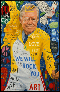 Vibrant Peaceful Musical Expression Poster - Abstract, Artistic, or Pop Culture Poster