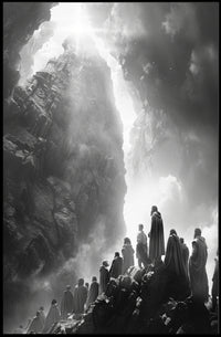 Aurora Lighthouse Seascape: Mystical Nighttime Poster PosterGoat