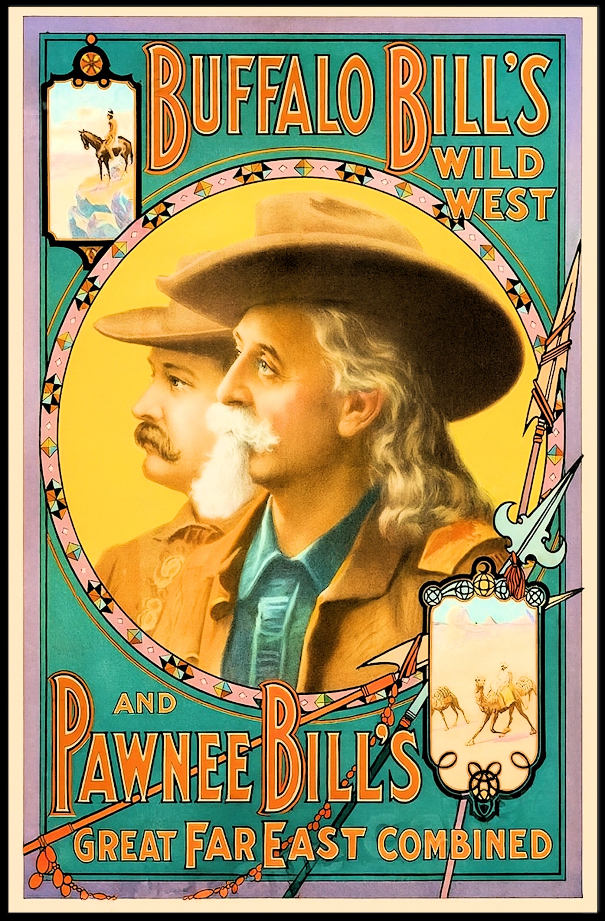 Buffalo Bill's Wild West and Pawnee Bill's Art Print PosterGoat