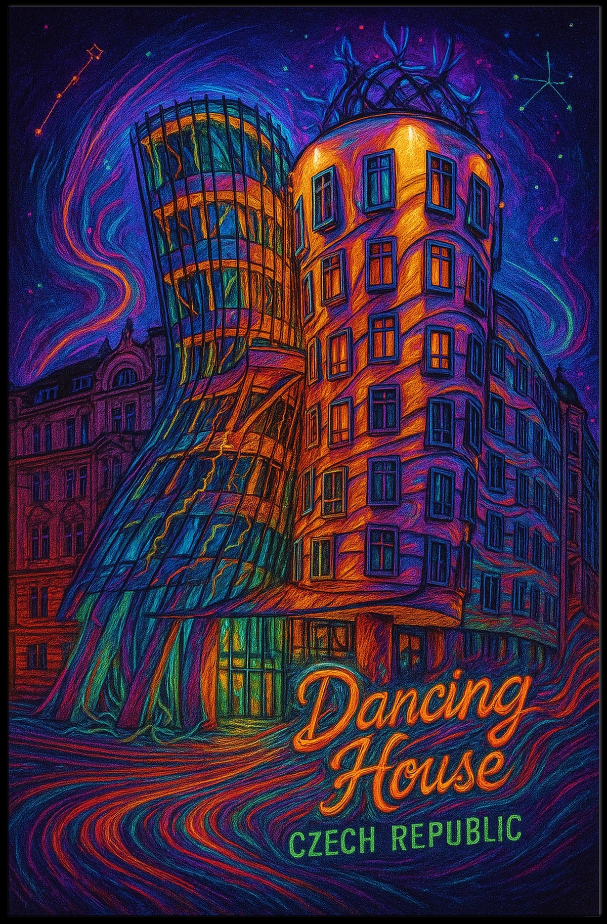 Dancing House Czech Republic Poster