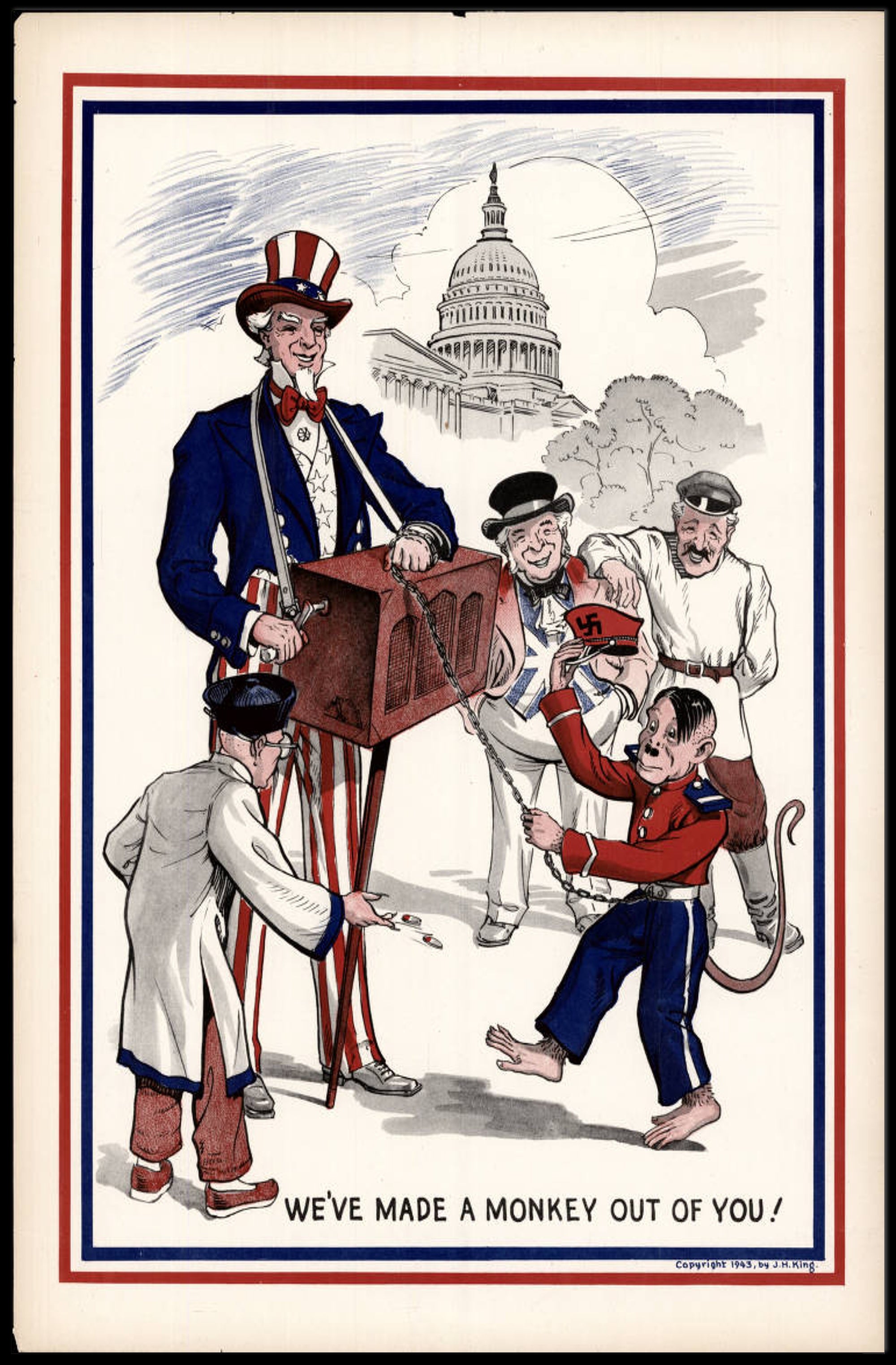 Political Satire Illustration Poster PosterGoat