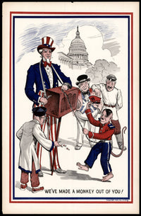 Political Satire Illustration Poster PosterGoat