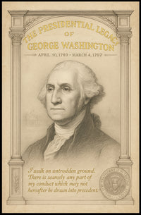 George Washington 1st President Sketch Poster Art Print Decor PosterGoat