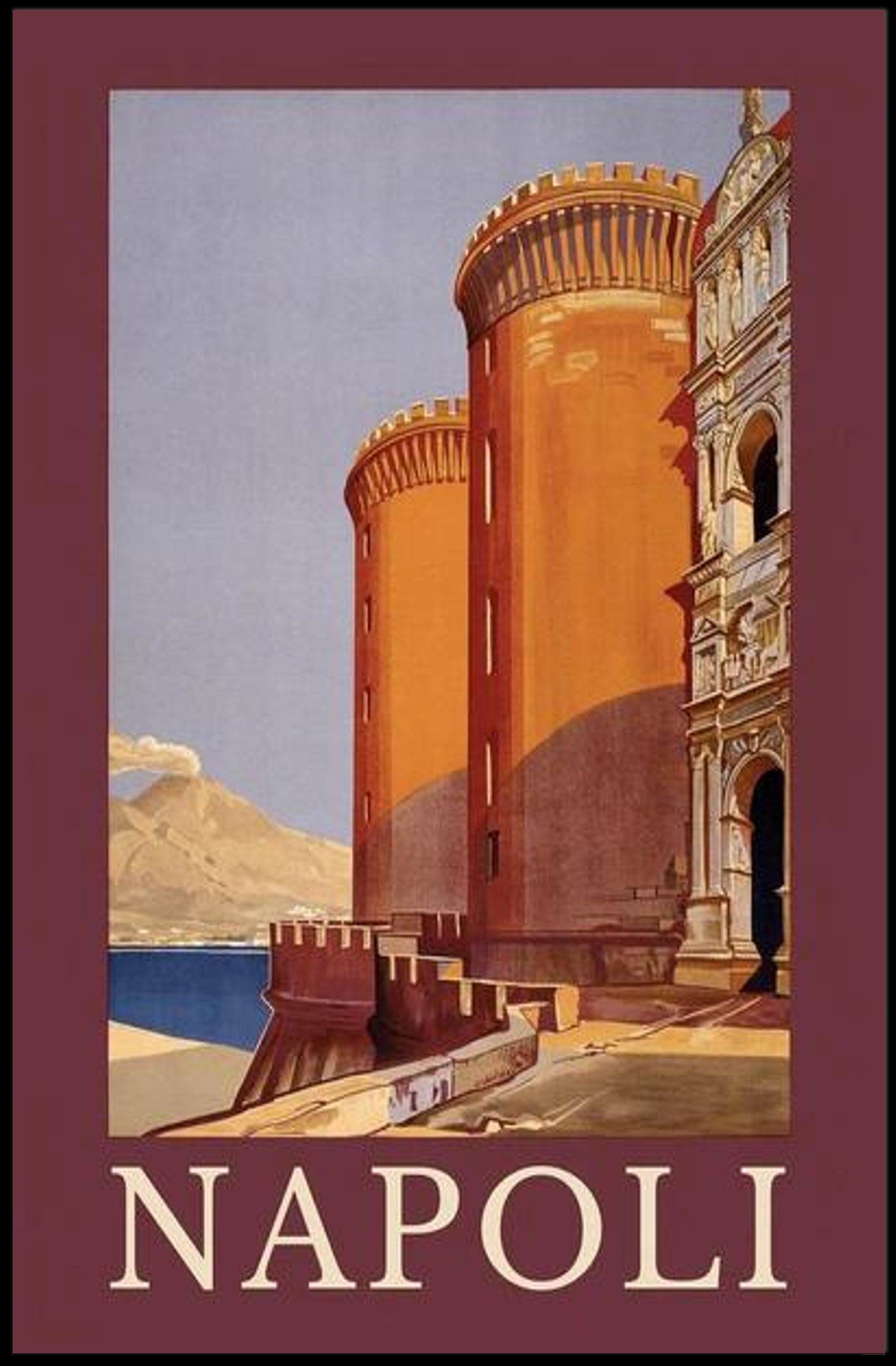 Napoli Architectural Poster