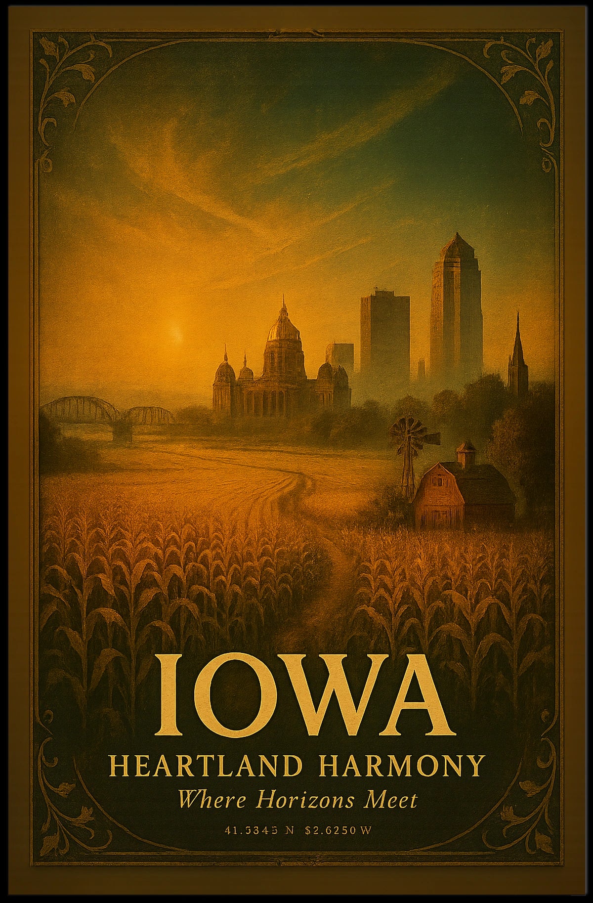 Iowa Heartland Harmony Poster