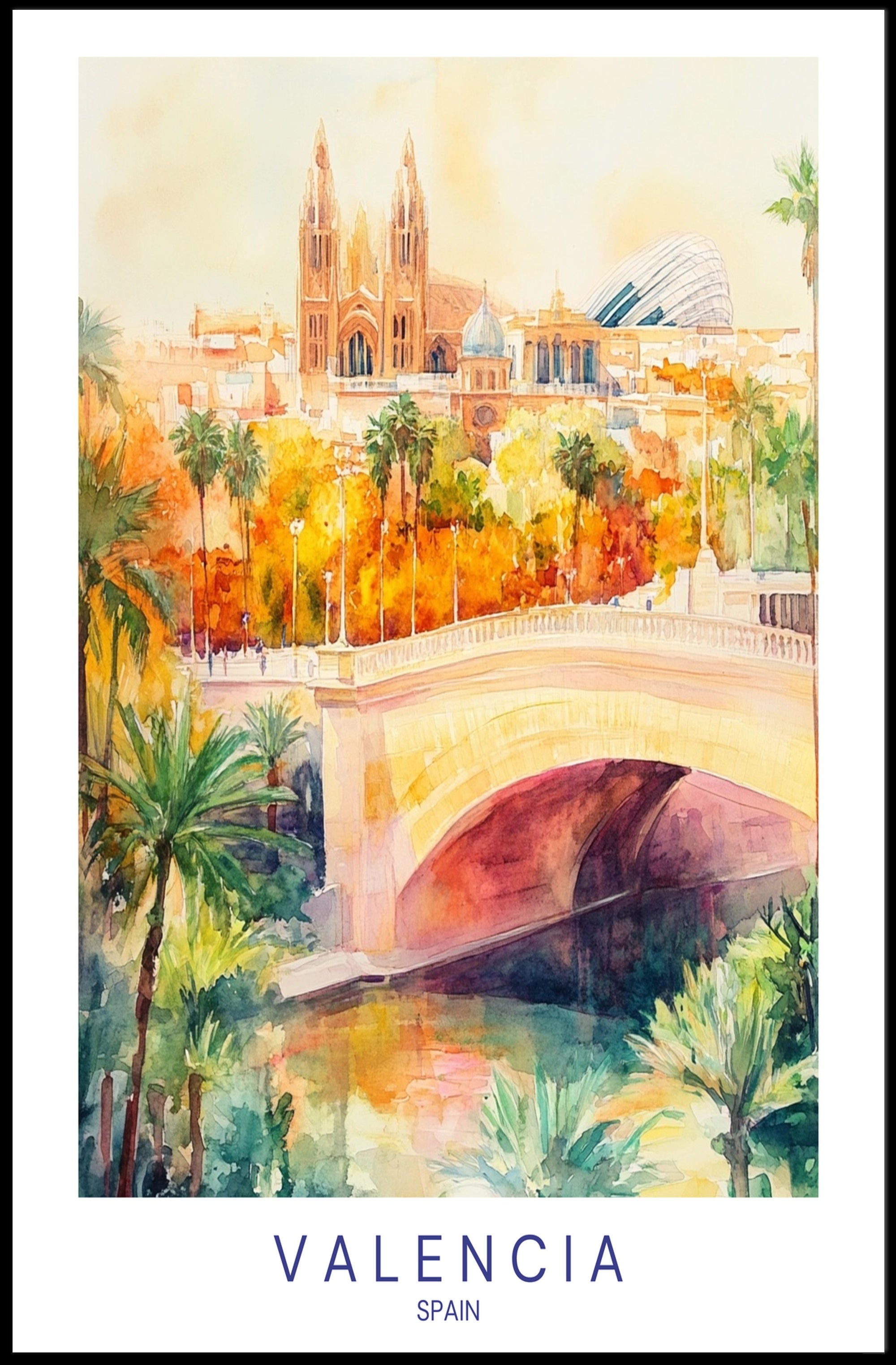 Valencia Scenic Poster PosterGoat