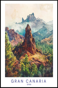 Scenic Landscapes of Gran Canaria Poster PosterGoat