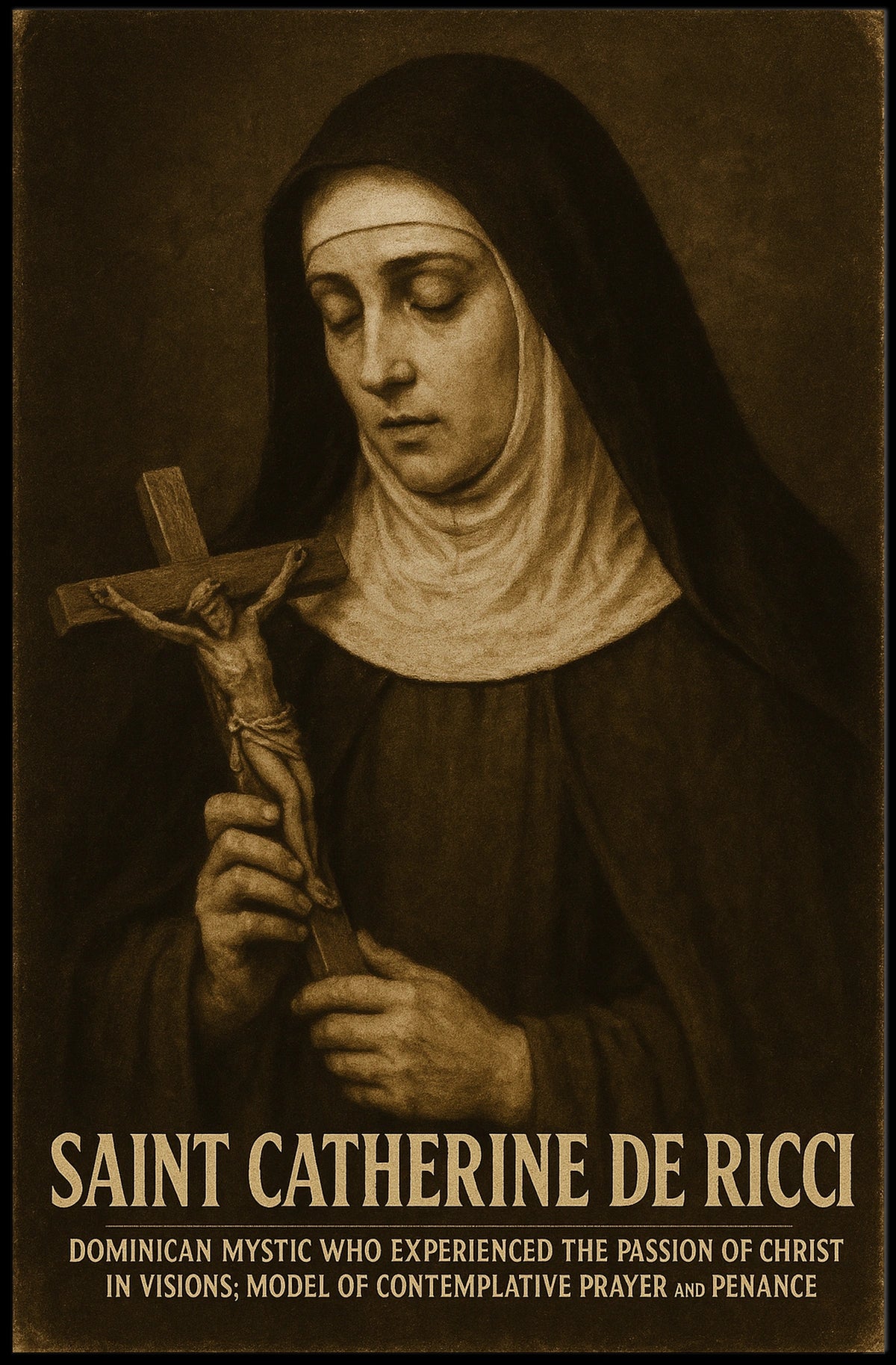 Saint Catherine De Ricci Poster