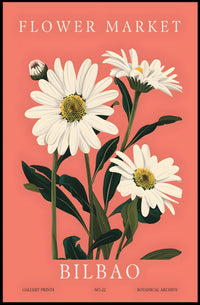Flower Market in Bilbao Poster