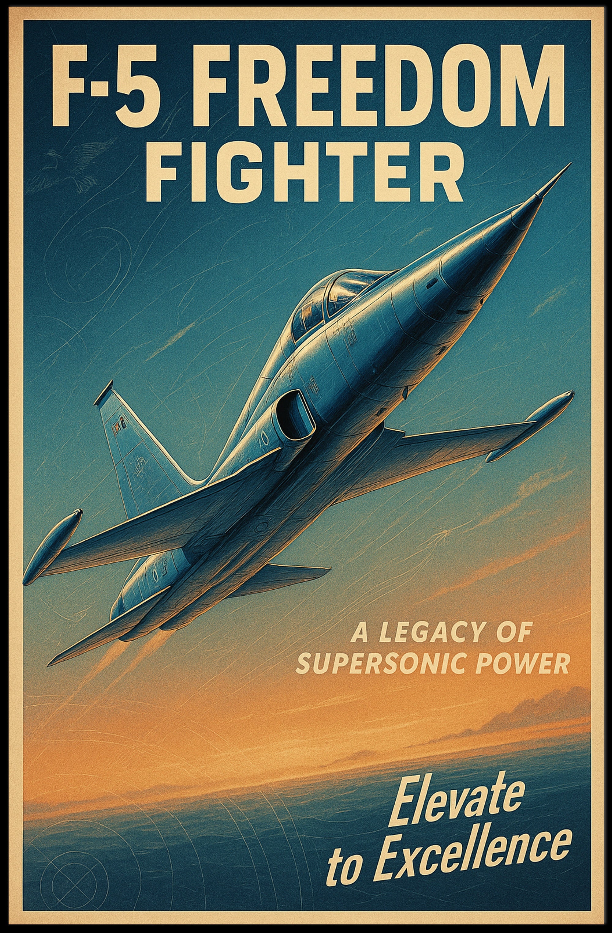F-5 Freedom Fighter Poster PosterGoat