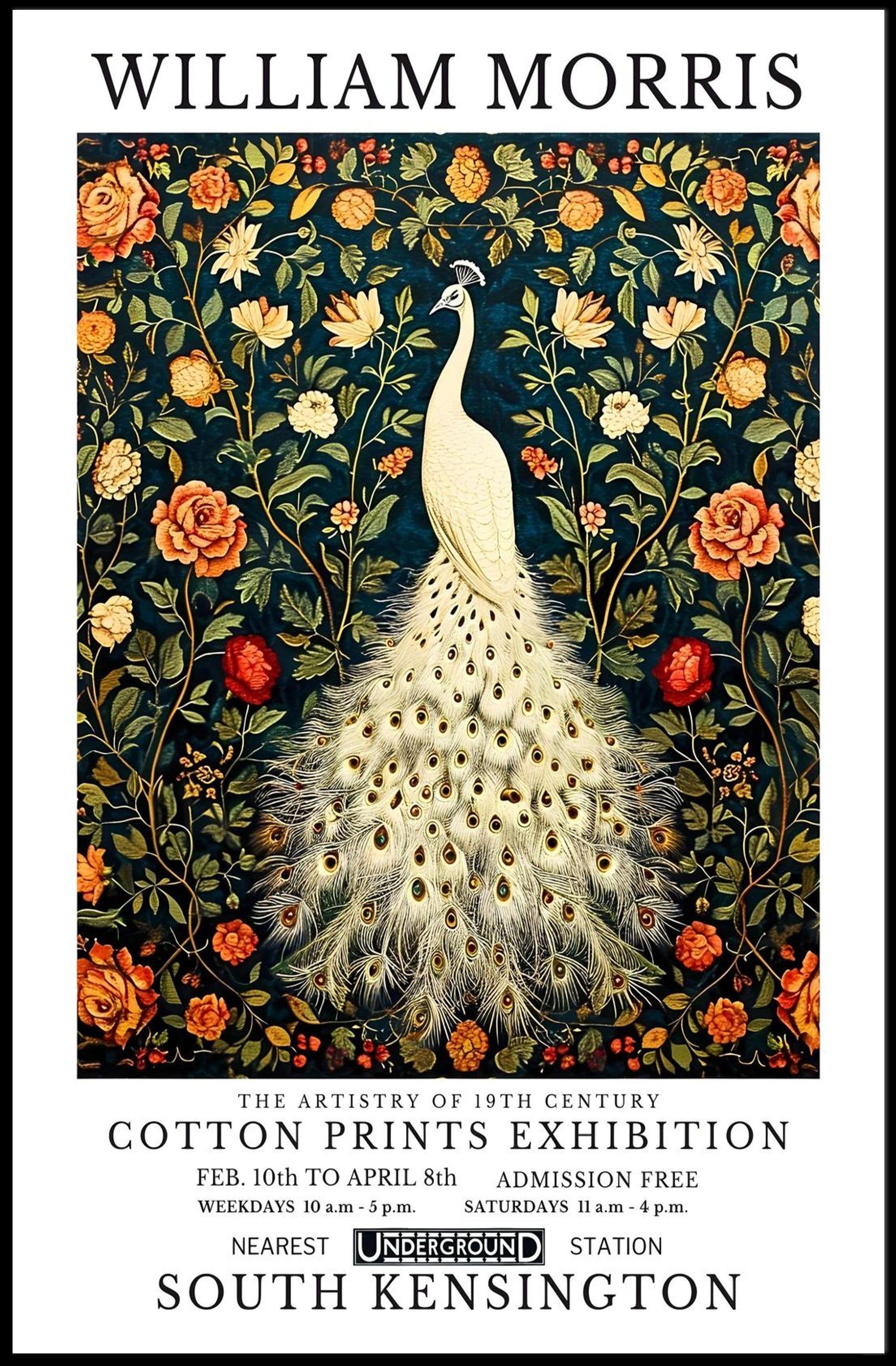 William Morris Vintage Floral Artistic Poster