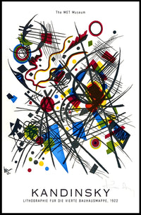 Kandinsky Bauhaus Lithograph 1922 Poster