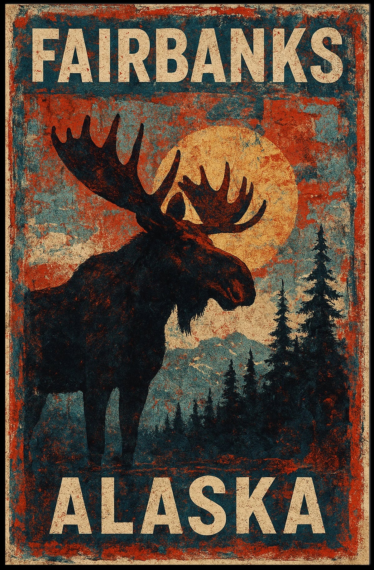 Fairbanks, Alaska Wilderness Poster