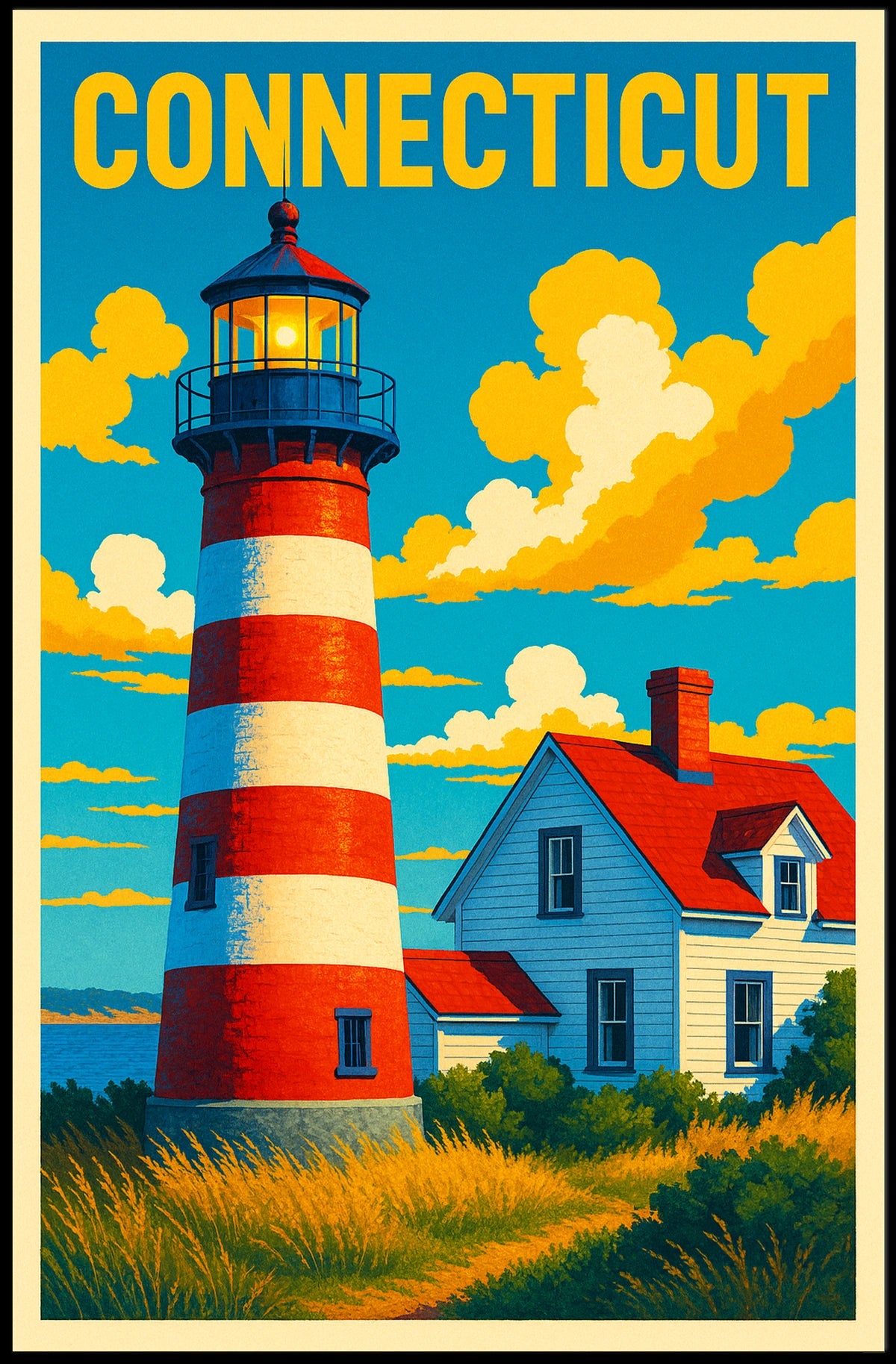 Connecticut Lighthouse Poster