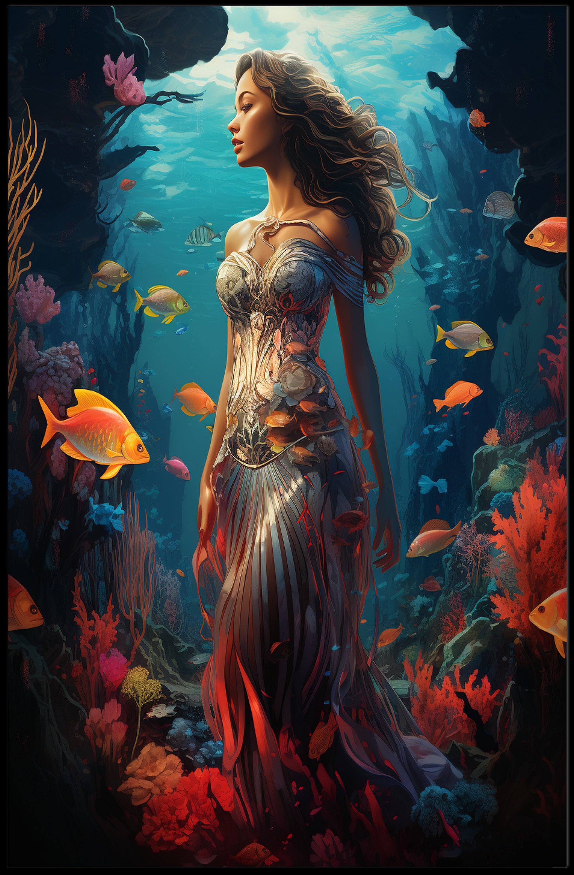 Enchanted Underwater Realm Poster