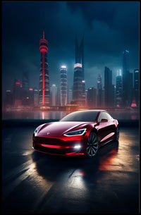 Sleek Elegance in the City Poster PosterGoat