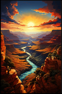 Grand Canyon Sunset Poster