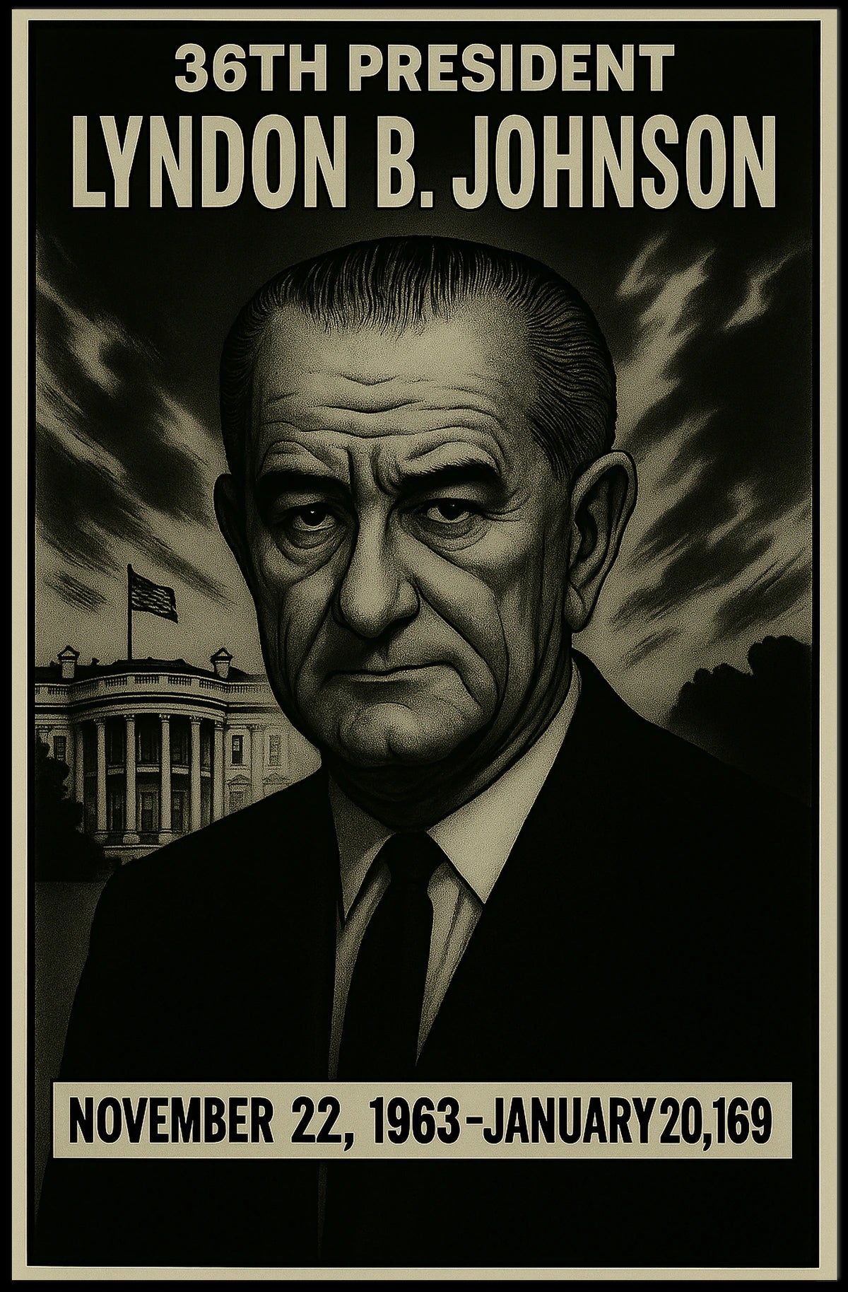Lyndon B. Johnson 36Th President Poster