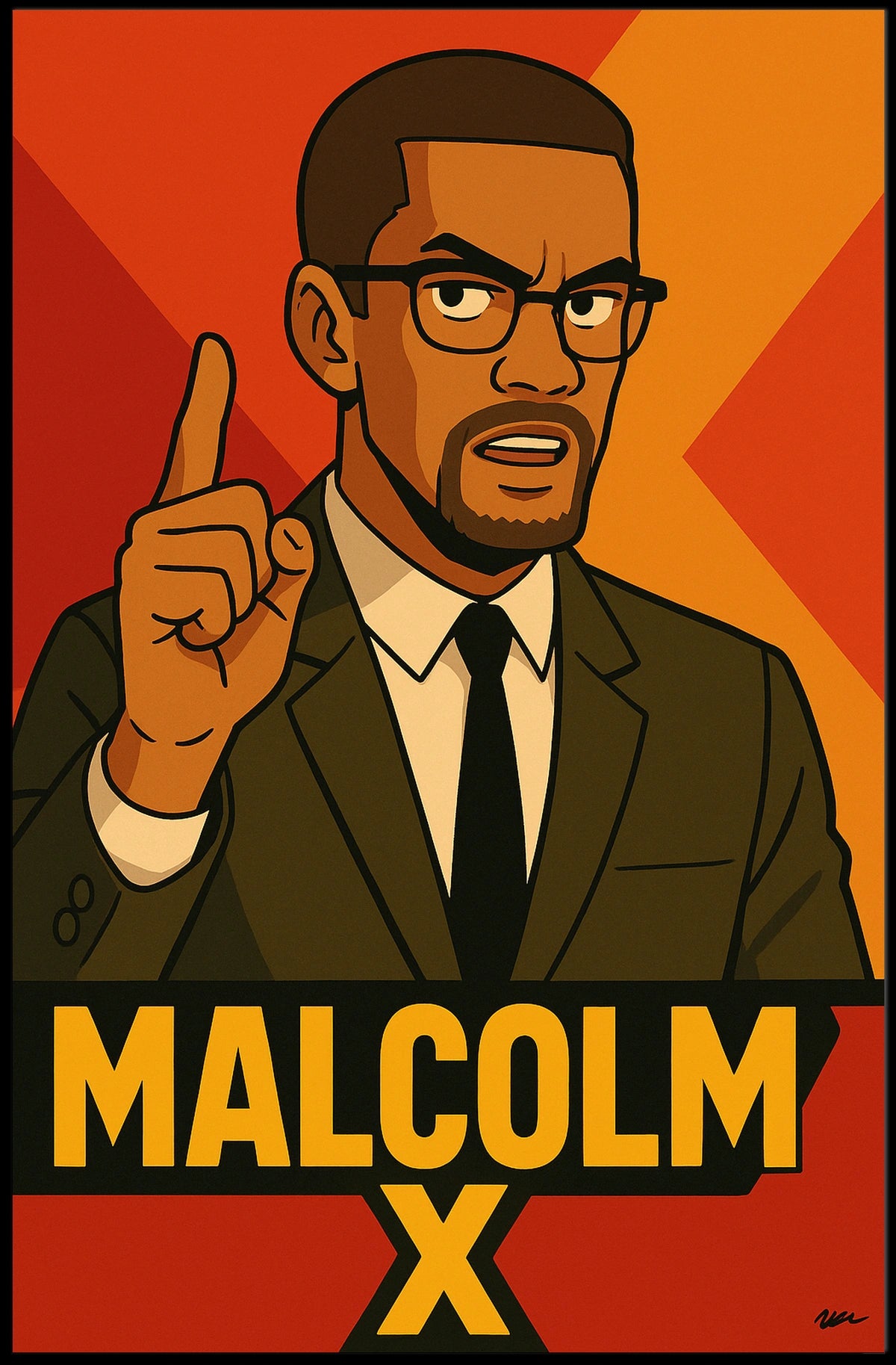Malcolm X Poster