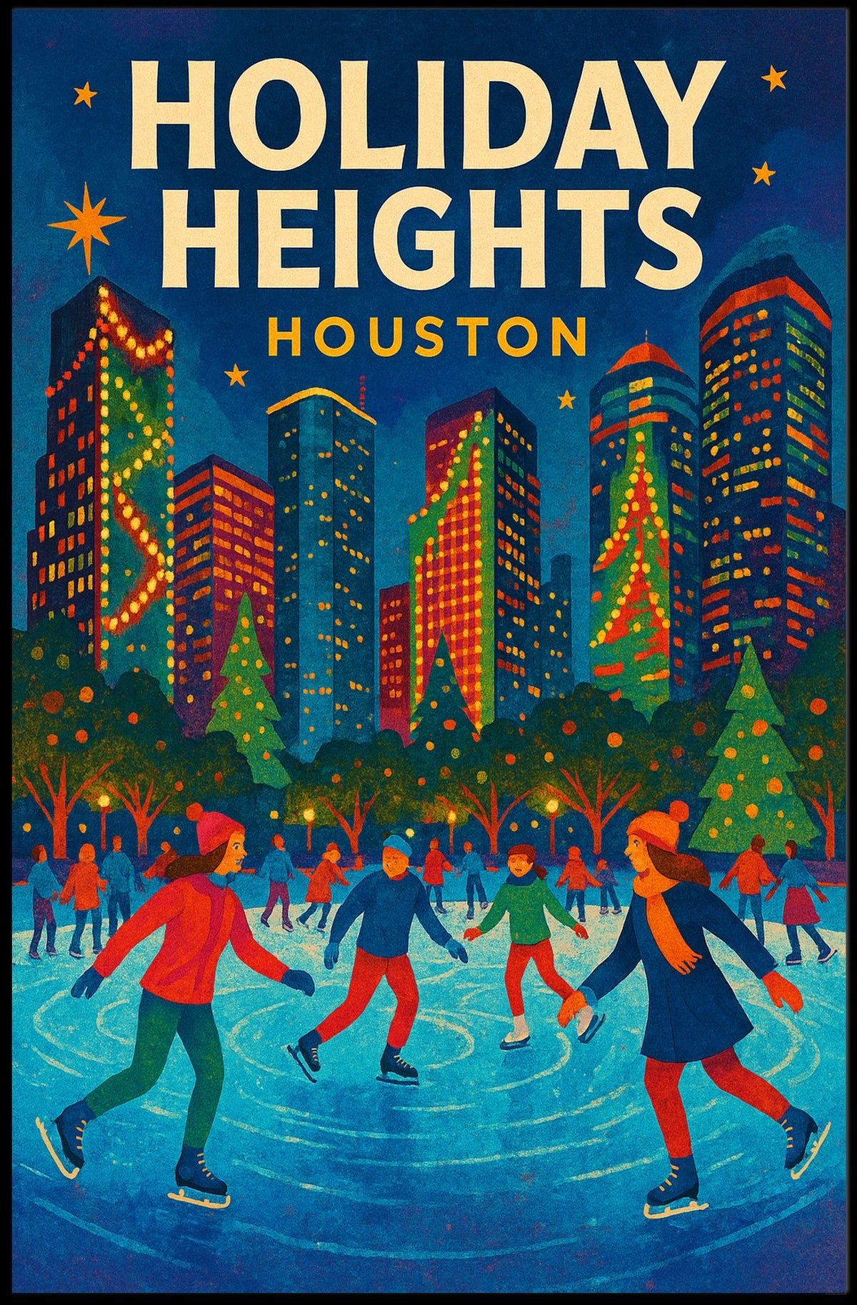 Holiday Heights in Houston Poster