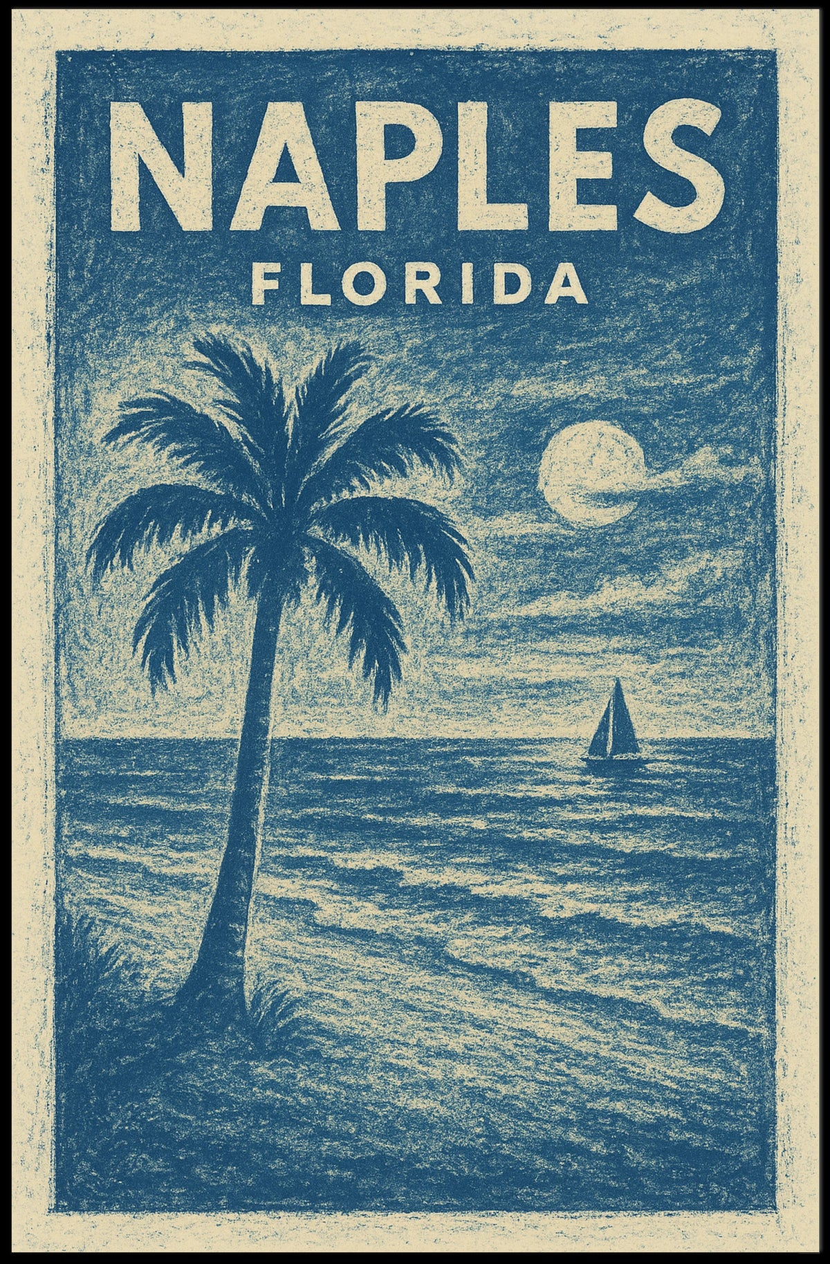 Naples Florida Coastal Serenity Poster Wall Art Decor