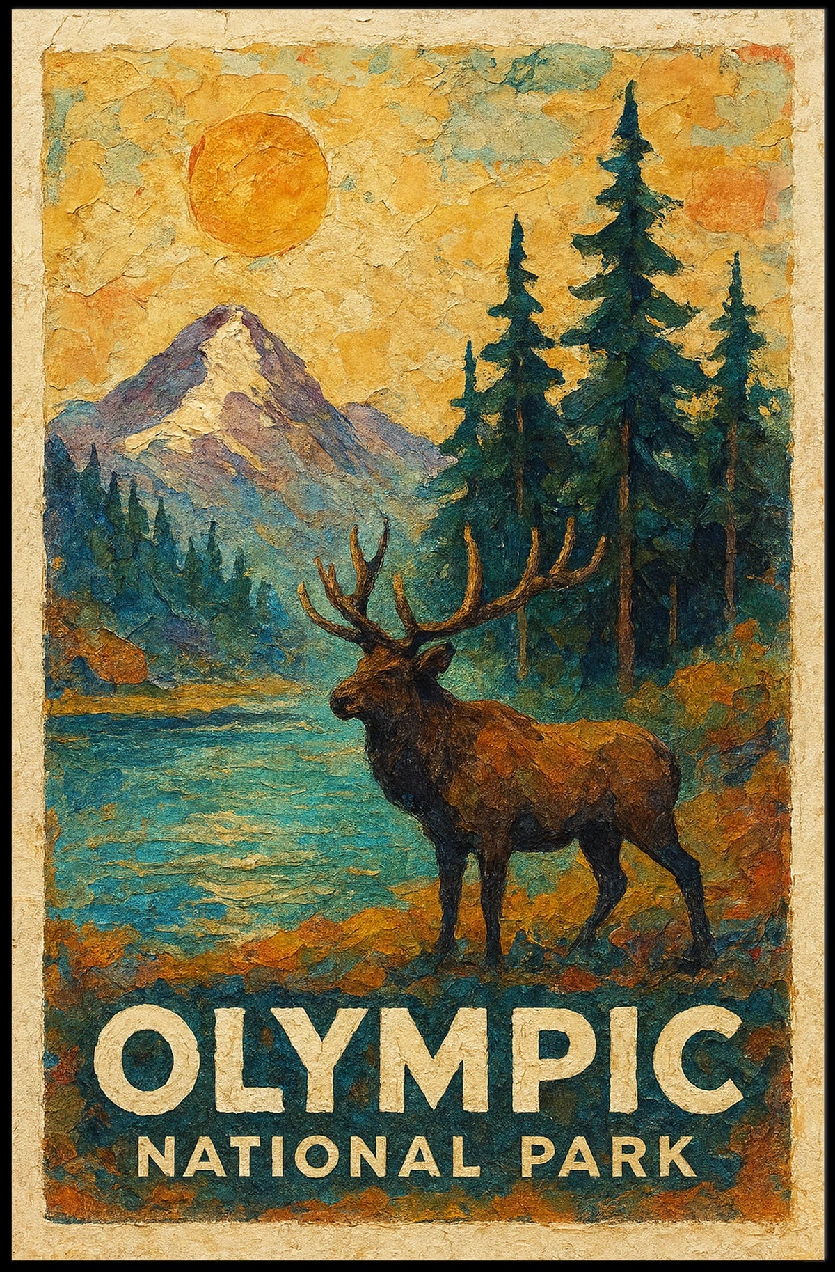 Olympic National Park Poster