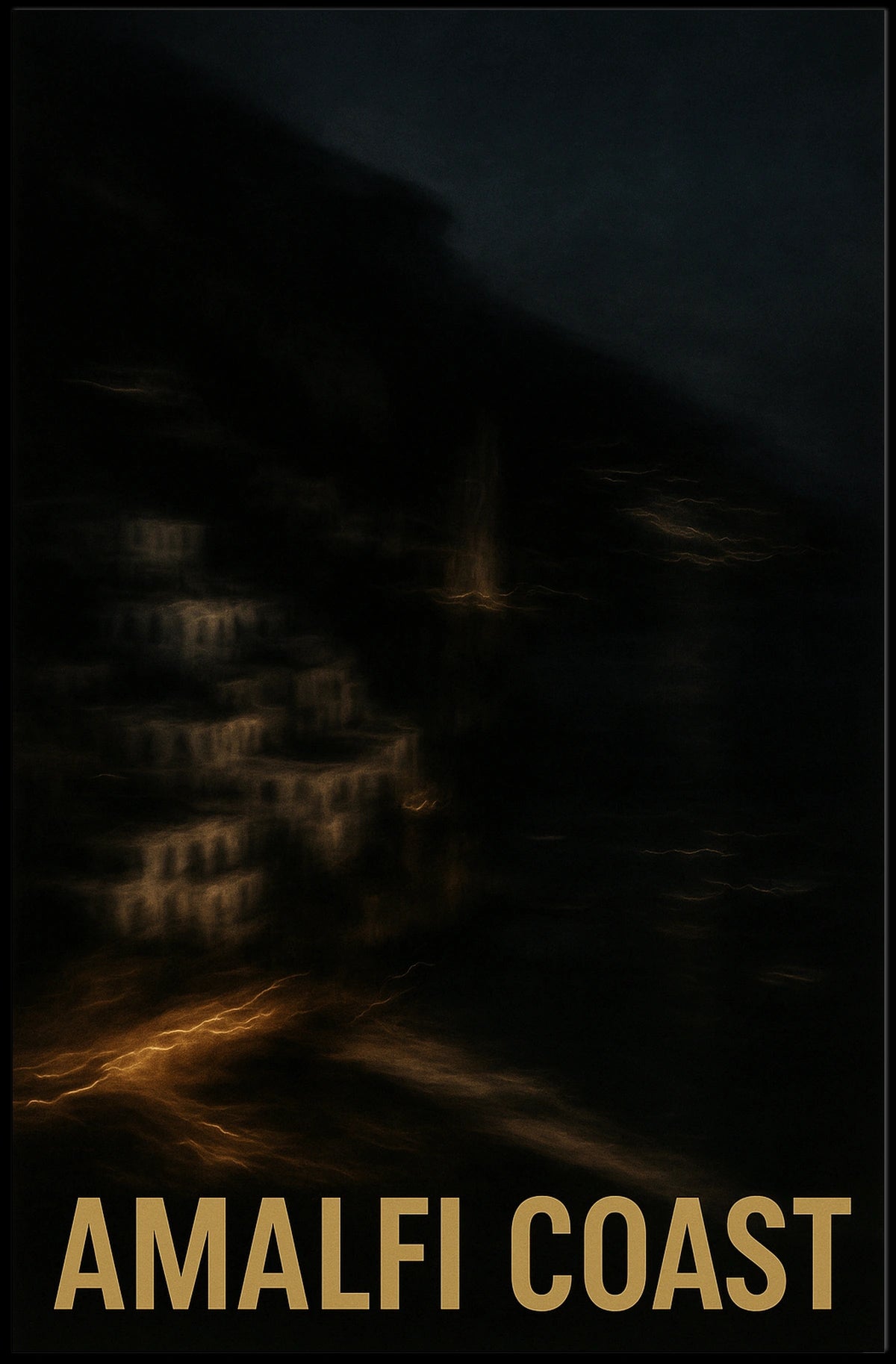 Amalfi Coast Poster Wall Art For Seaside Decor Collection