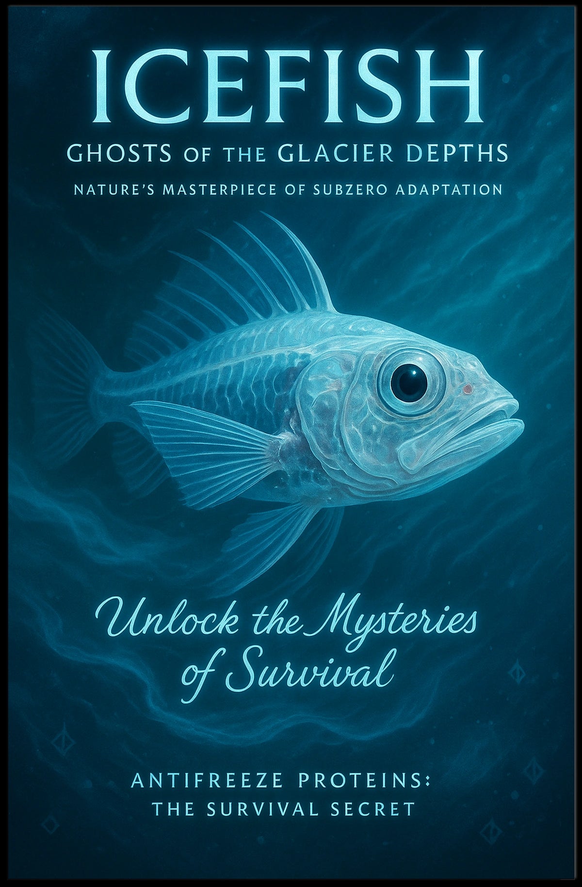 Icefish Ghosts of the Glacier Depths Poster
