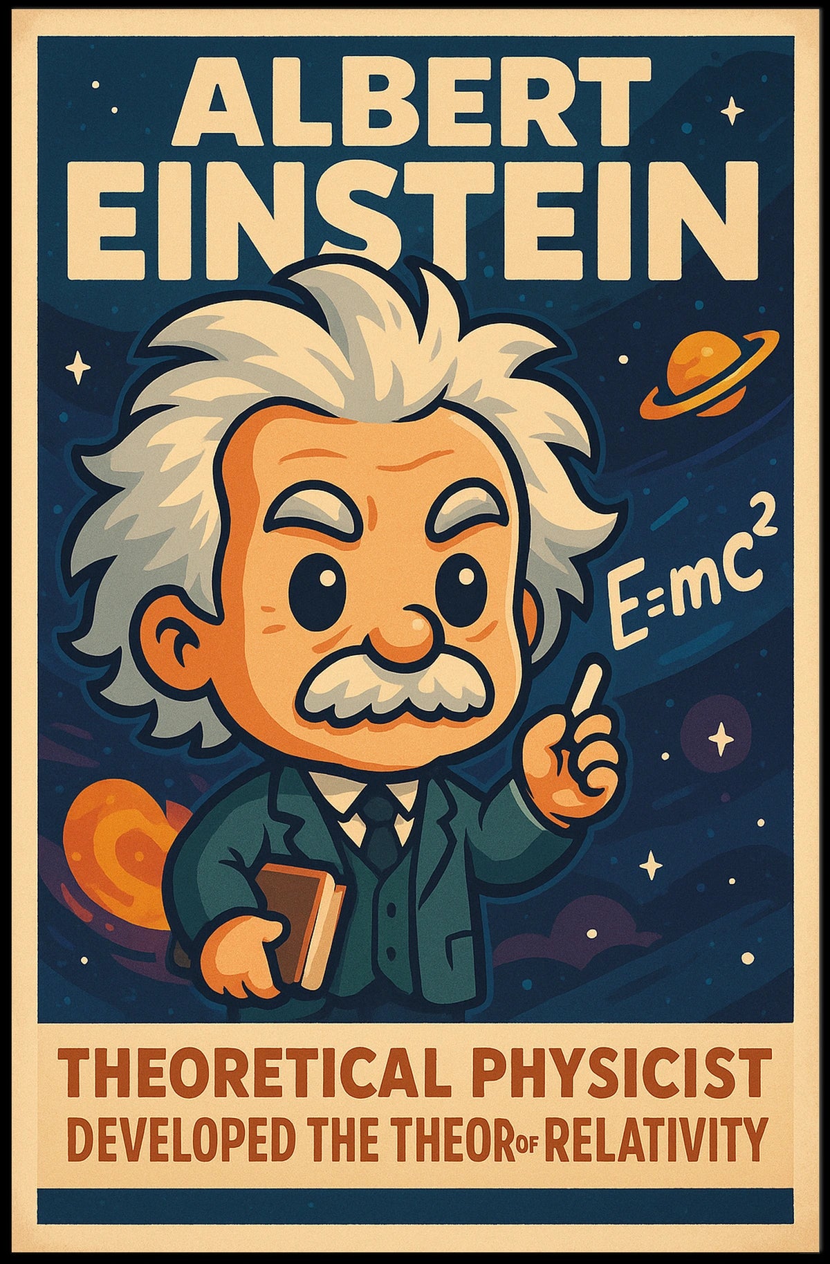 Albert Einstein Theoretical Physicist Poster
