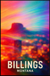 Vibrant Billings, Montana Poster