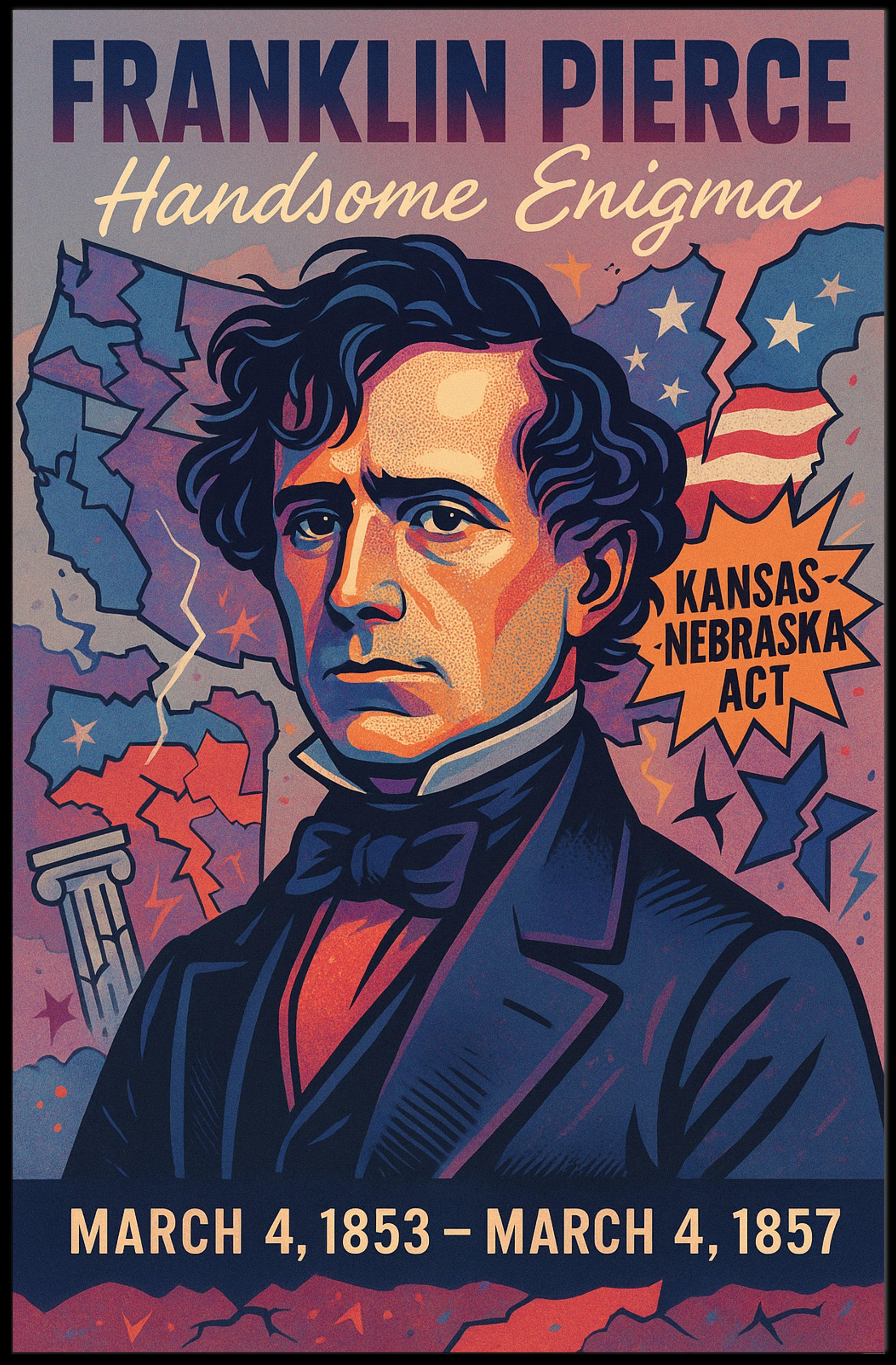 Franklin Pierce 14th President Poster PosterGoat