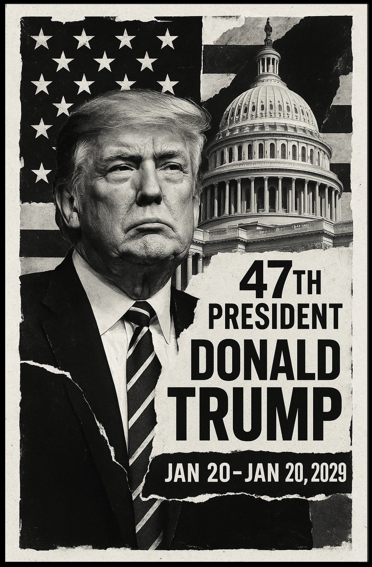 Donald Trump The Resolute Patriot Poster