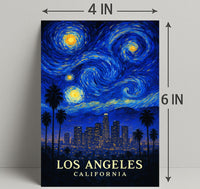 Starry Night Over Los Angeles Poster PosterGoat