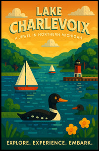 Lake Charlevoix A Jewel In Northern Poster