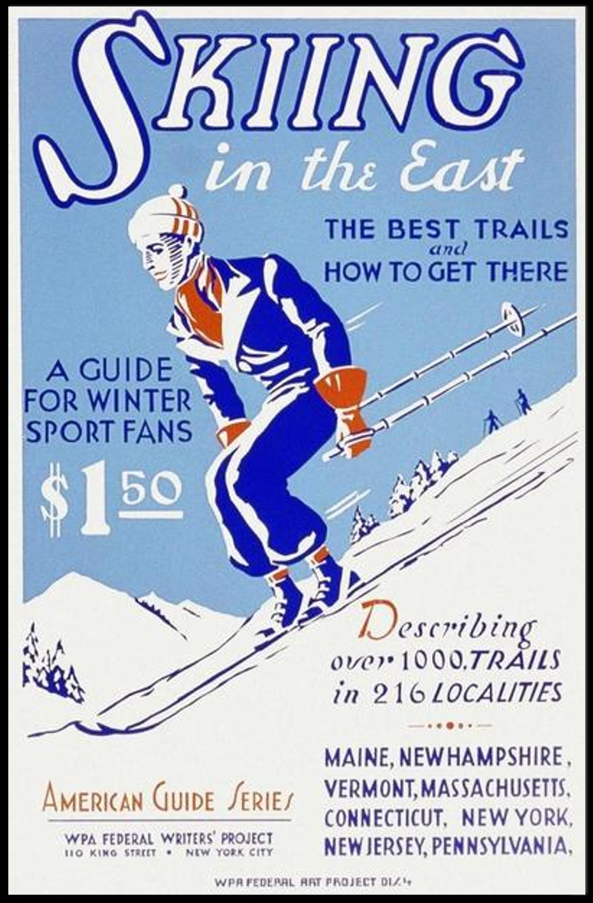 Skiing in the East Poster PosterGoat