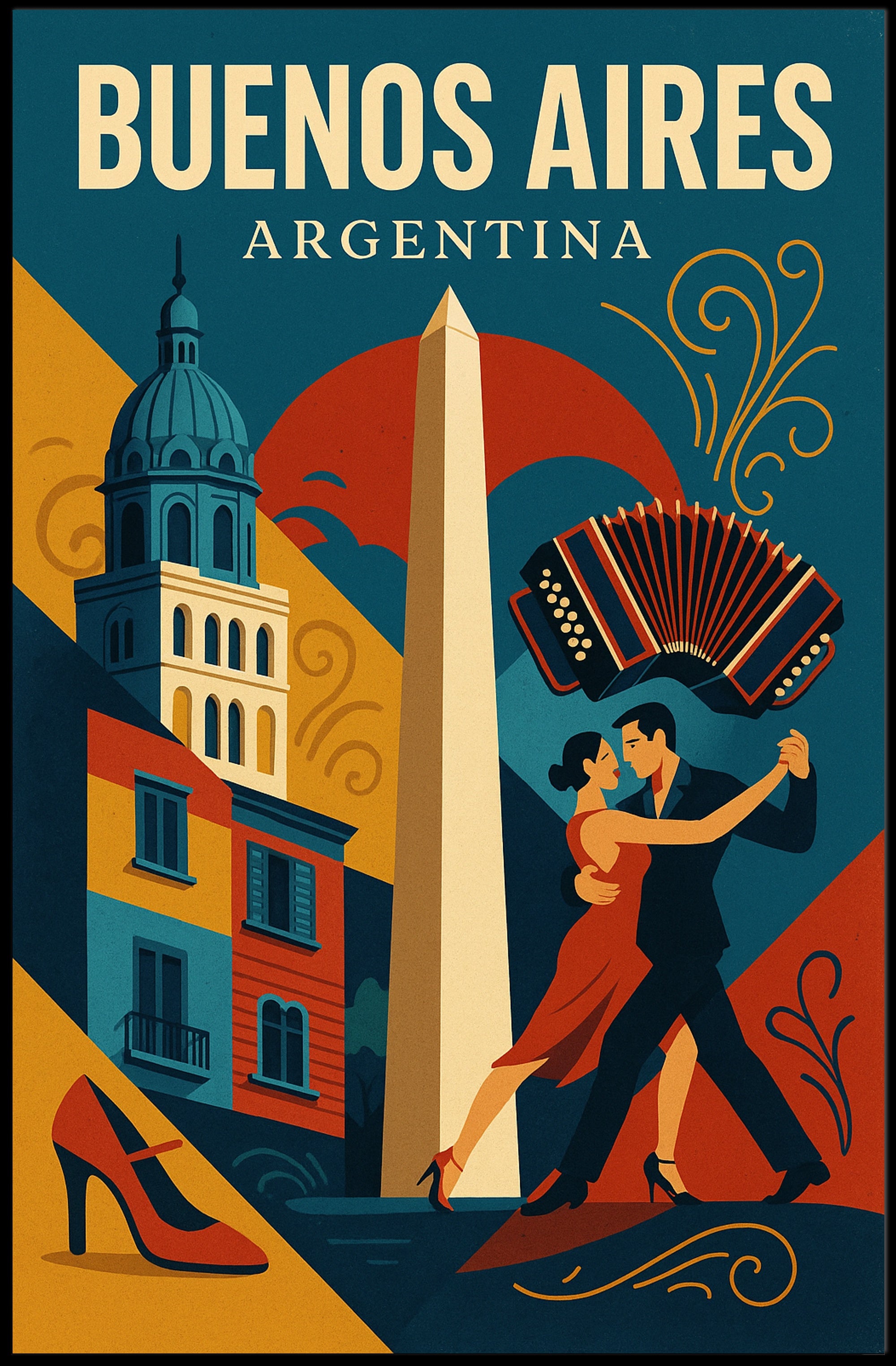 Buenos Aires  A Vibrant Cityscape Poster PosterGoat