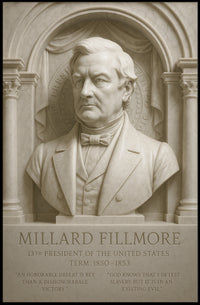 Millard Fillmore Bust 19th Century Presidential Poster