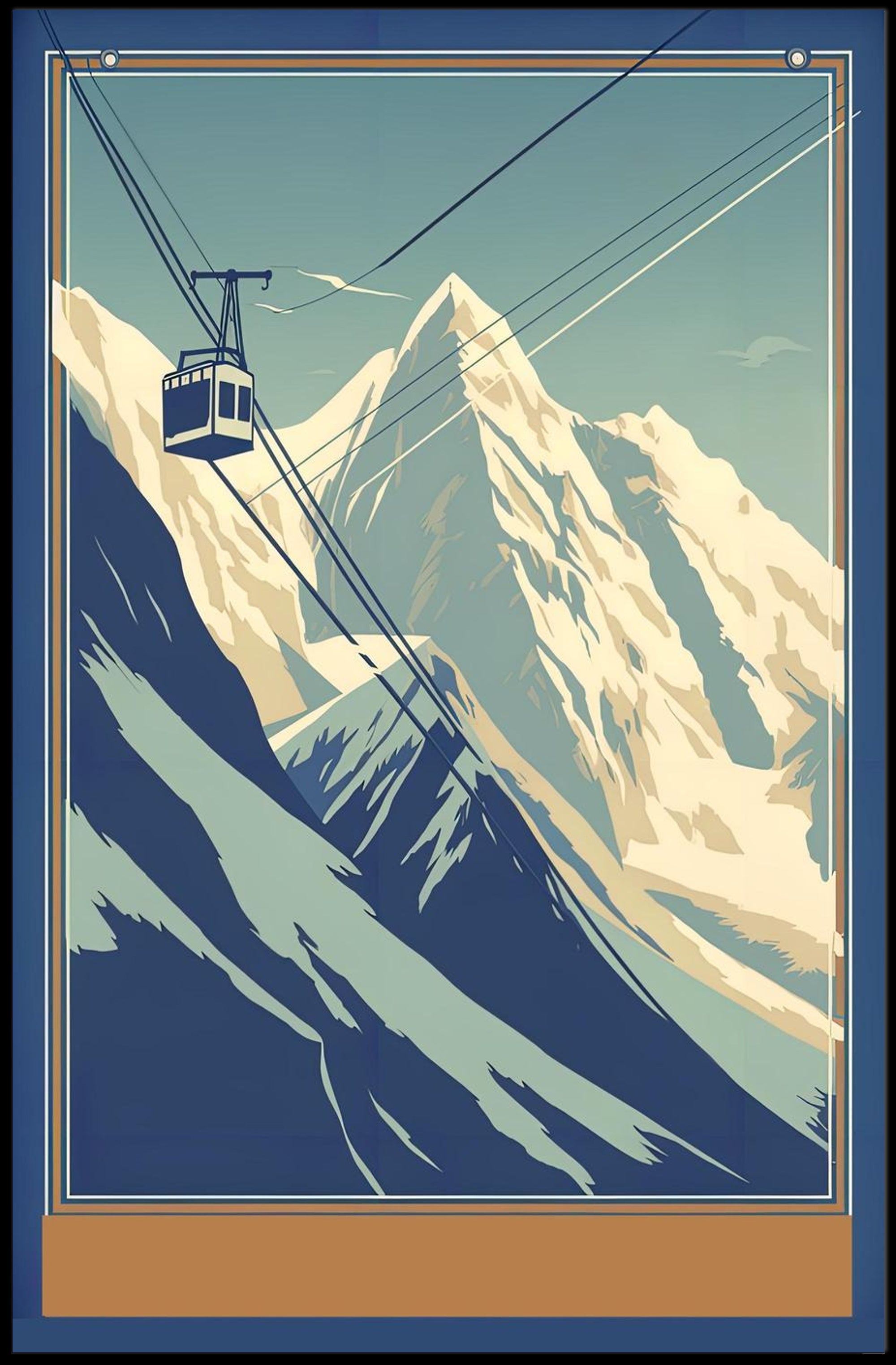 Mountain Cable Car Adventure Poster