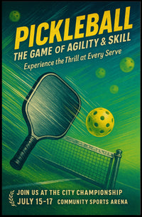 Pickleball Championship Invitation Poster