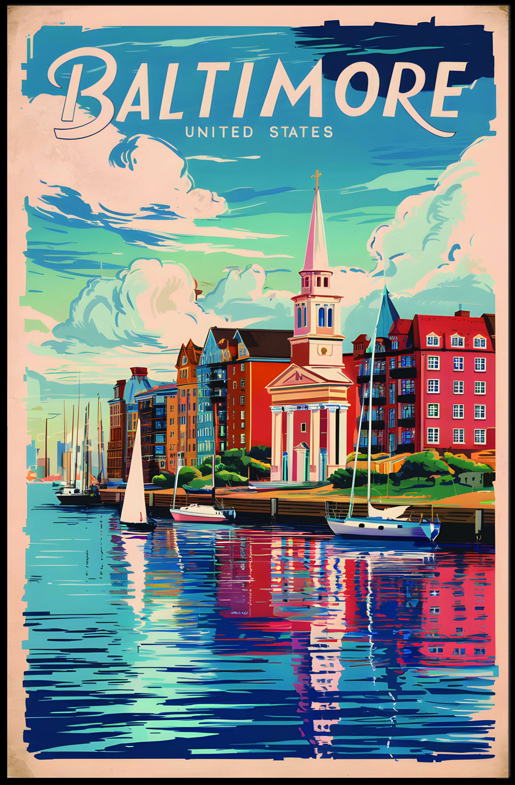 Baltimore Travel Poster