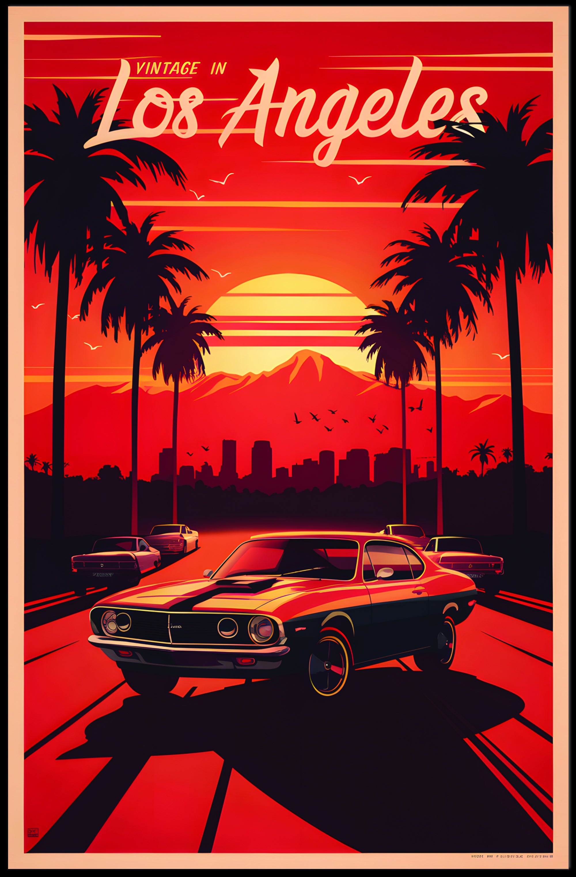 Vintage in Los Angeles Poster