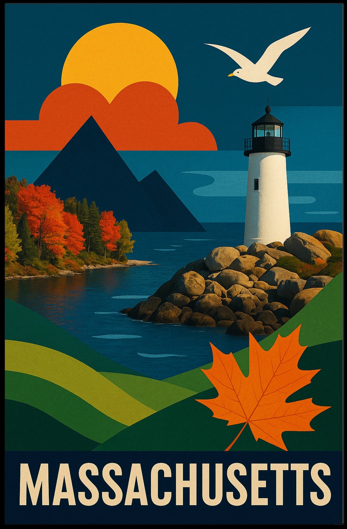 Scenic Massachusetts Poster