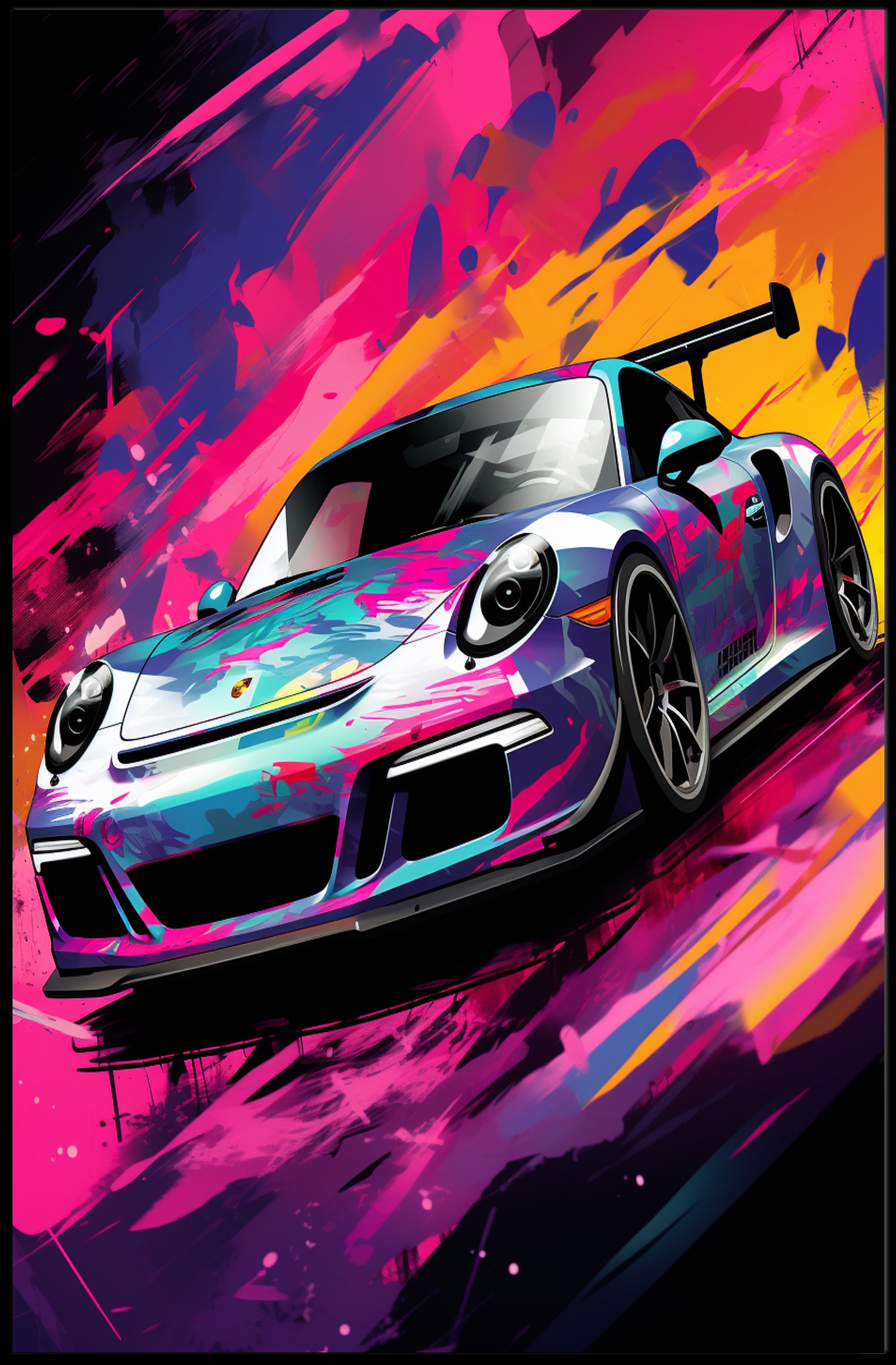 Vibrant Speed Poster