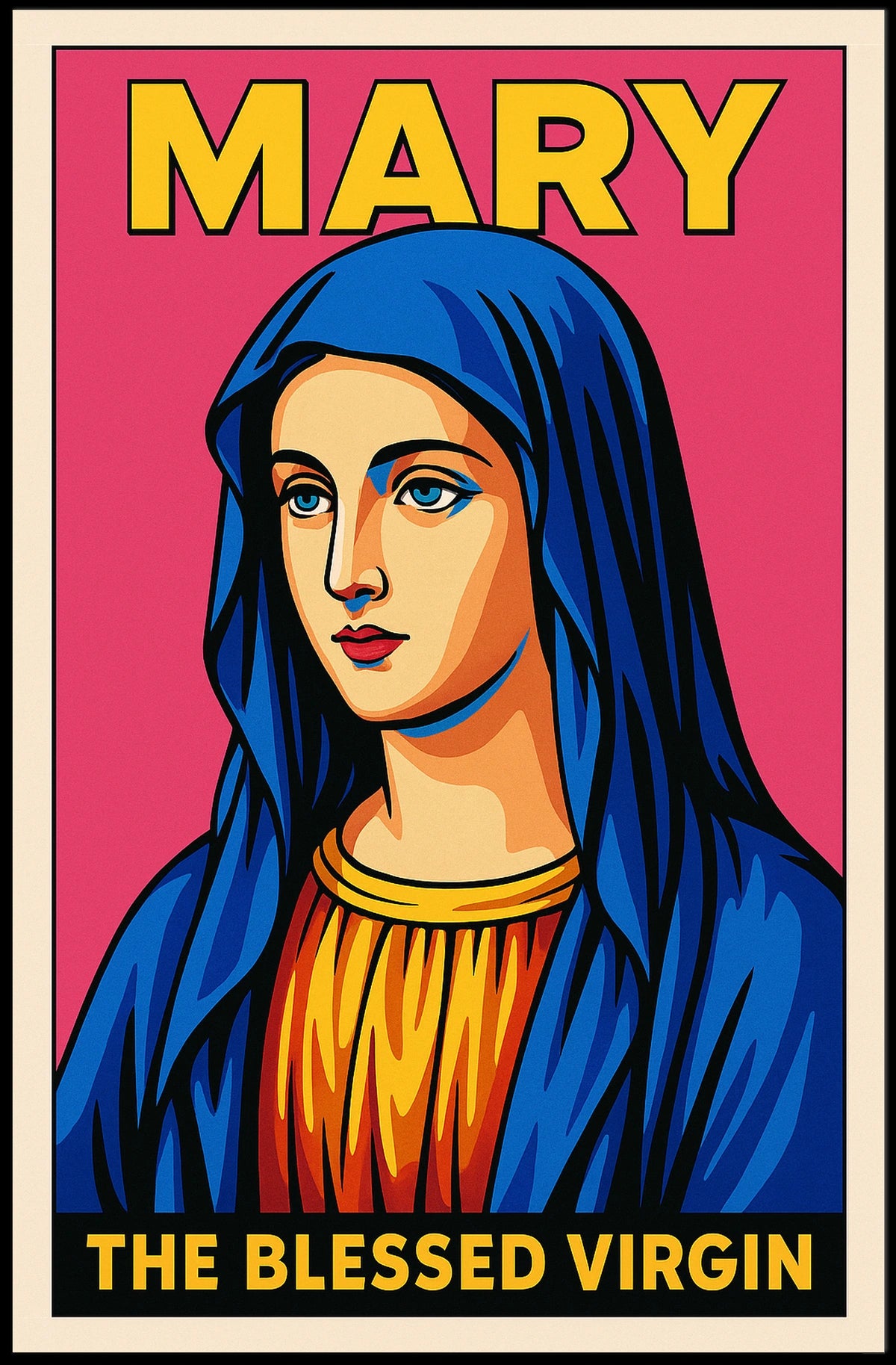 The Blessed Virgin Mary Pop Art Poster