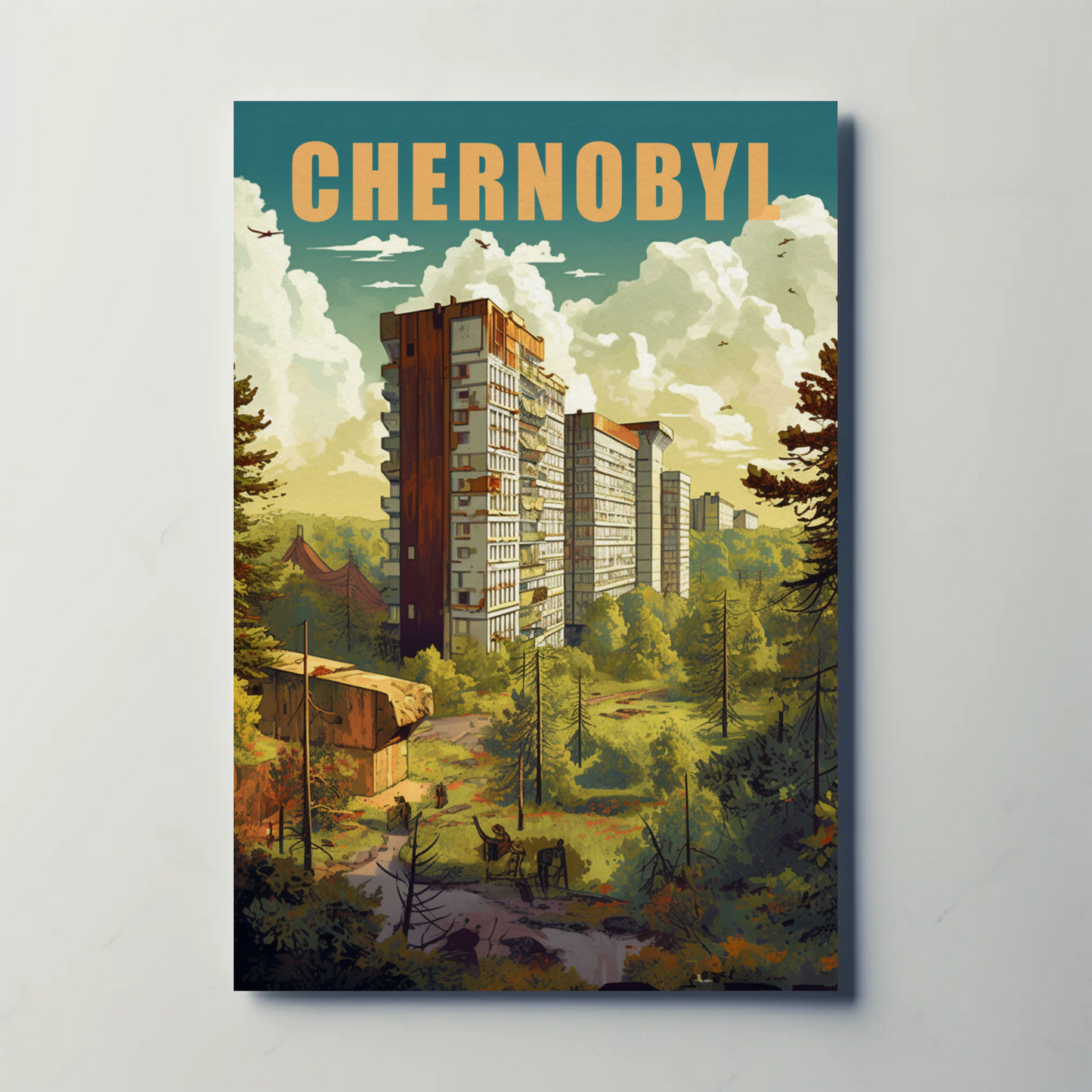 Chernobyl Vintage Travel Poster