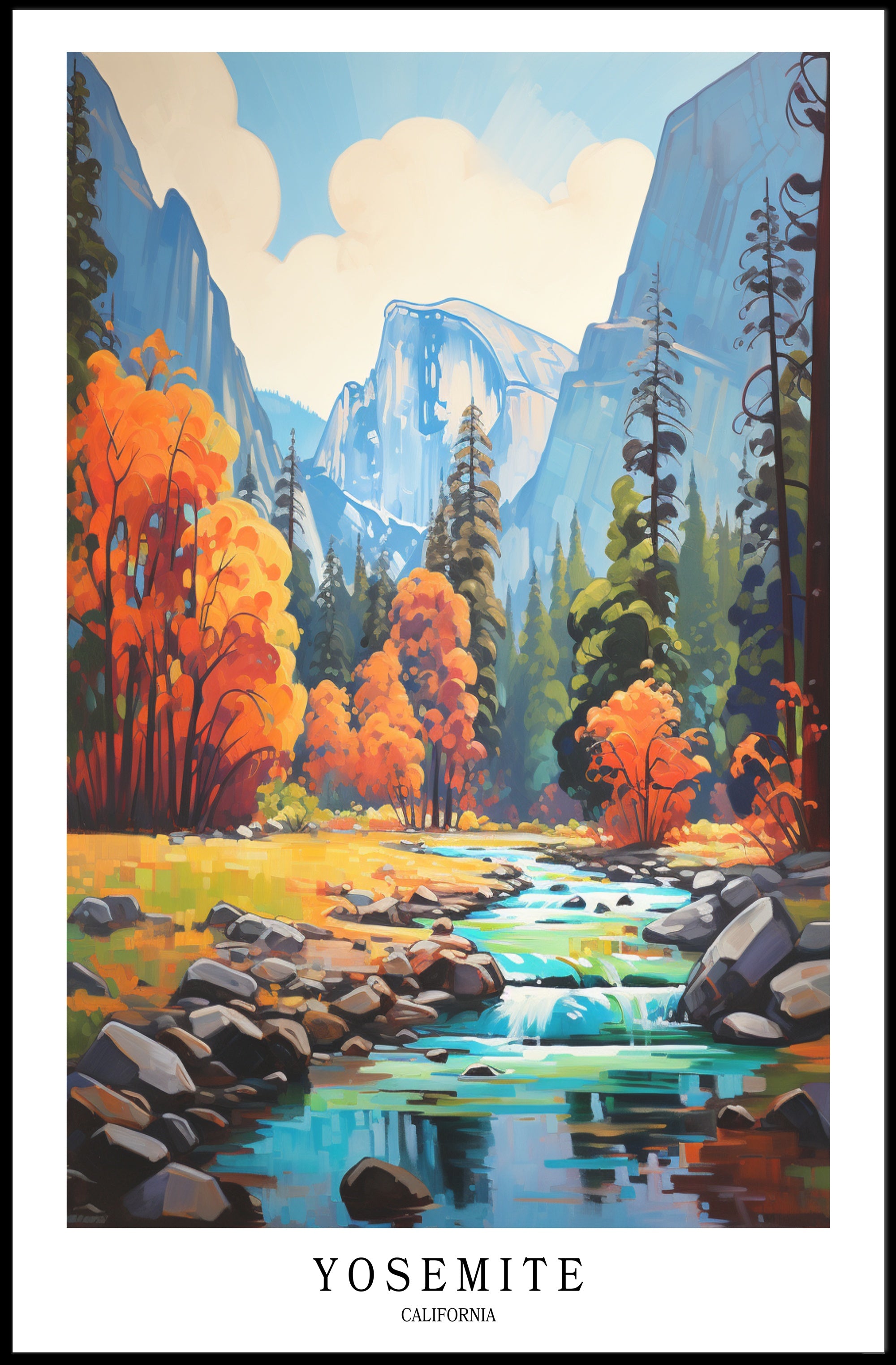 Yosemite National Park Poster PosterGoat
